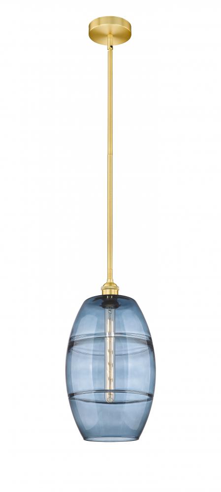 Vaz - 1 Light - 10 inch - Satin Gold - Cord hung - Mini Pendant