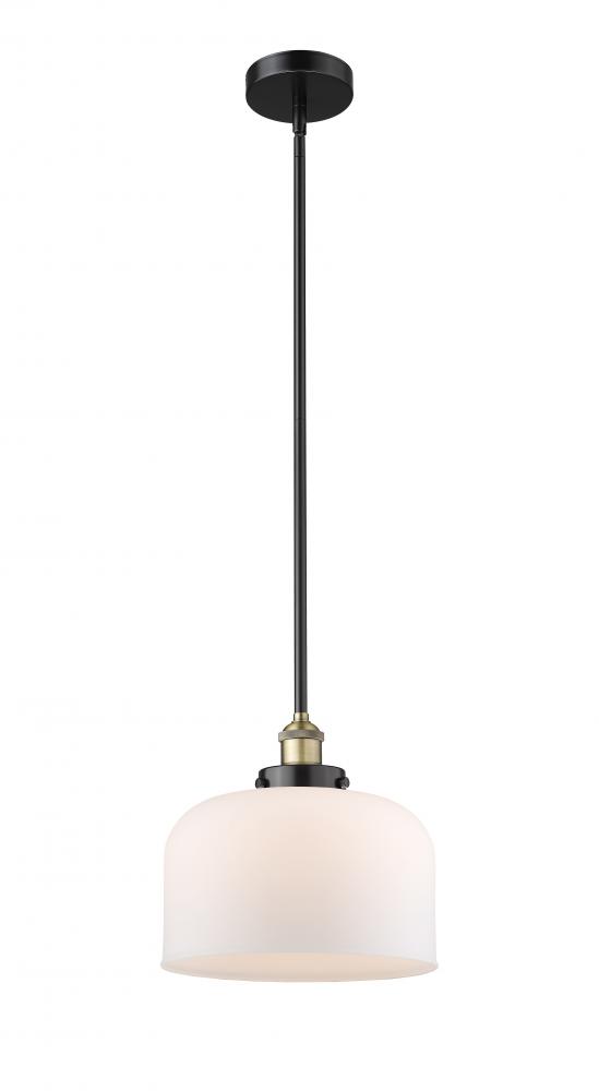 Bell - 1 Light - 12 inch - Black Antique Brass - Cord hung - Mini Pendant