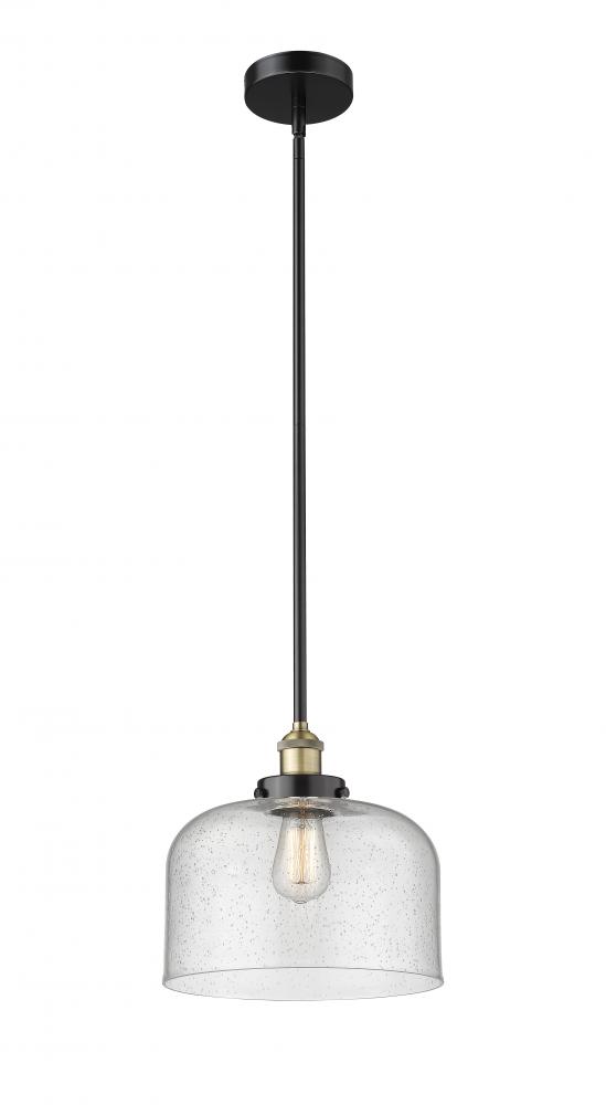 Bell - 1 Light - 12 inch - Black Antique Brass - Cord hung - Mini Pendant