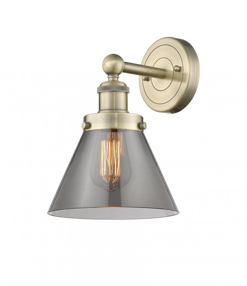 Cone - 1 Light - 8 inch - Antique Brass - Sconce