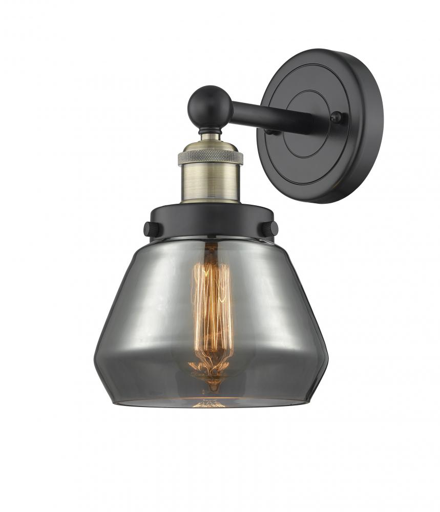 Fulton - 1 Light - 7 inch - Black Antique Brass - Sconce