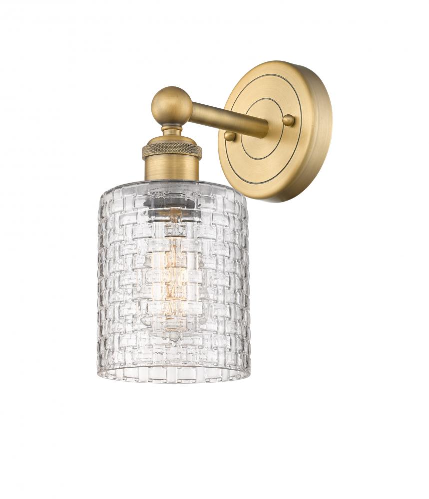 Cobbleskill - 1 Light - 5 inch - Brushed Brass - Sconce