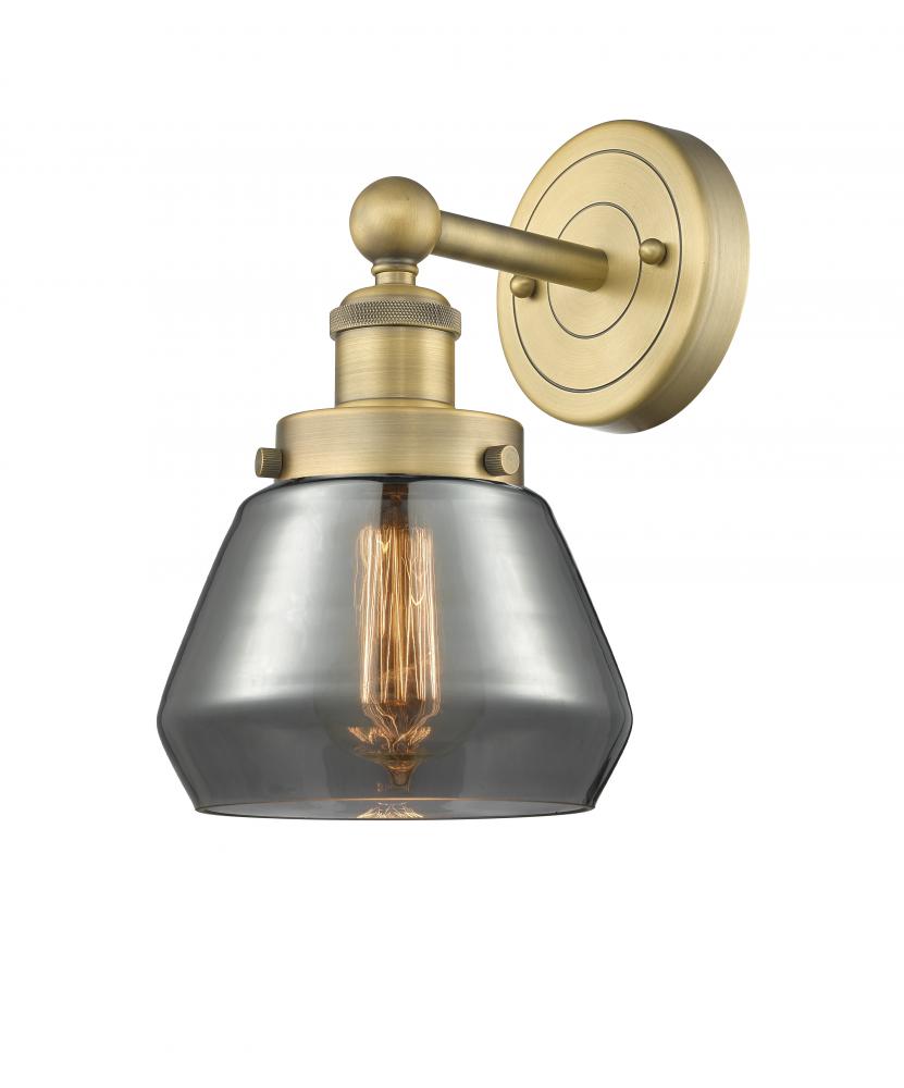 Fulton - 1 Light - 7 inch - Brushed Brass - Sconce