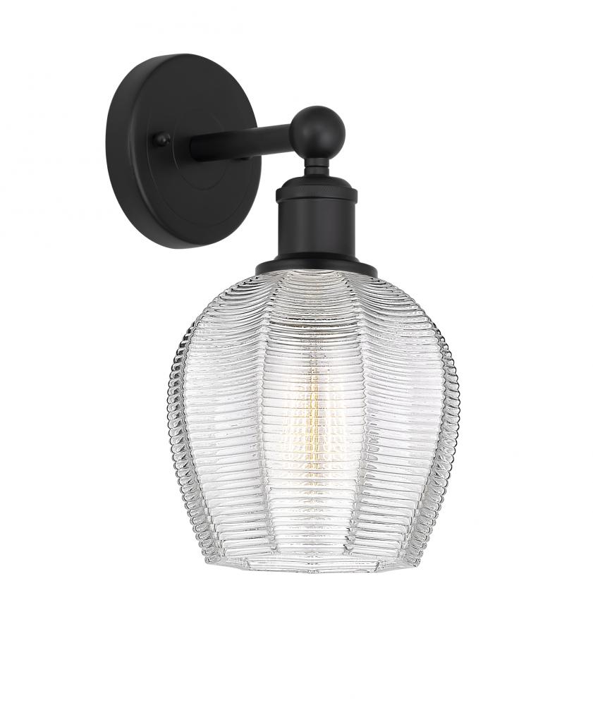 Norfolk - 1 Light - 6 inch - Matte Black - Sconce