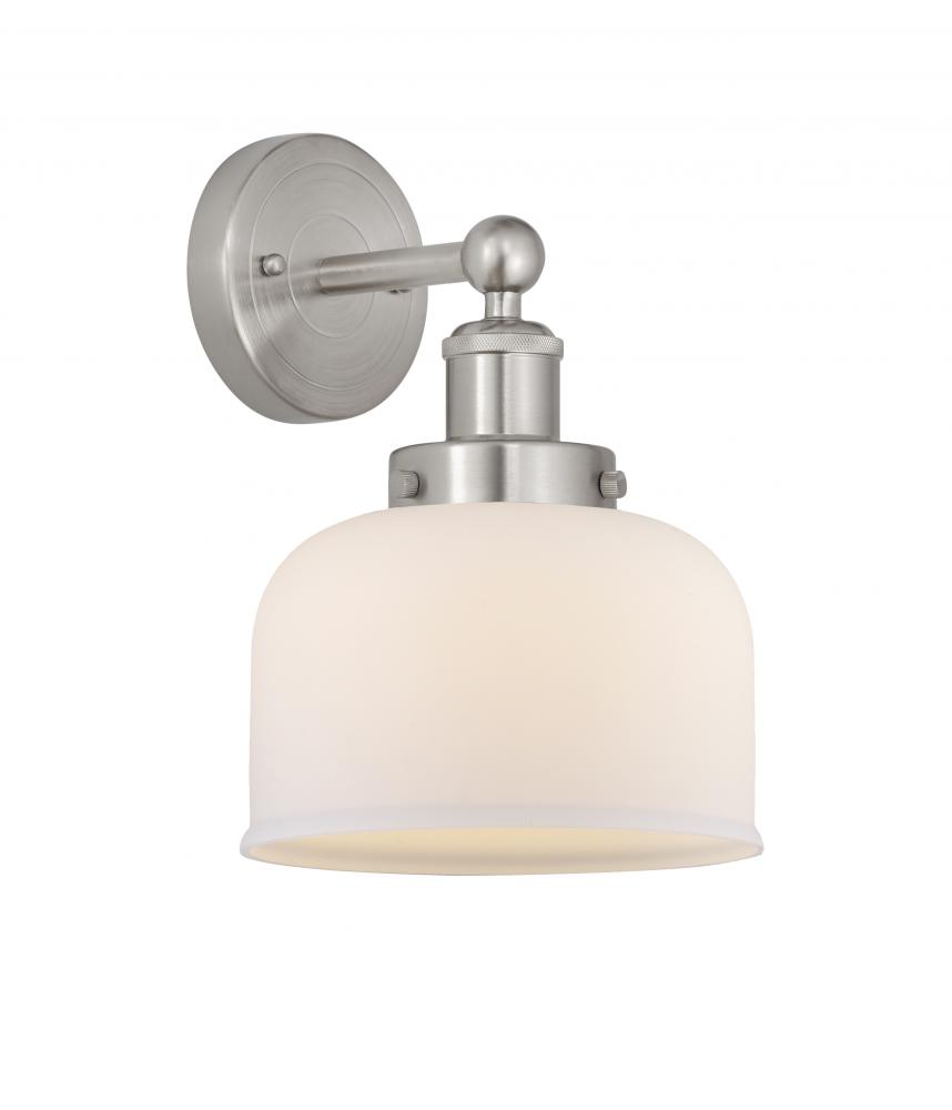 Bell - 1 Light - 8 inch - Brushed Satin Nickel - Sconce