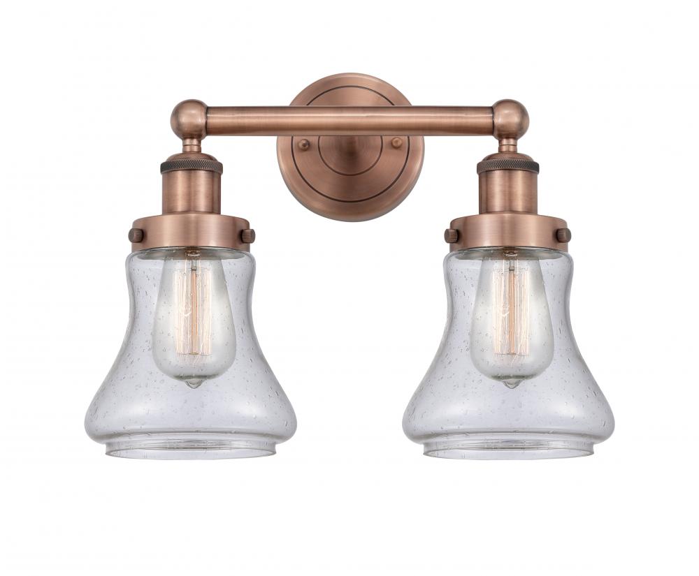 Bellmont - 2 Light - 15 inch - Antique Copper - Bath Vanity Light