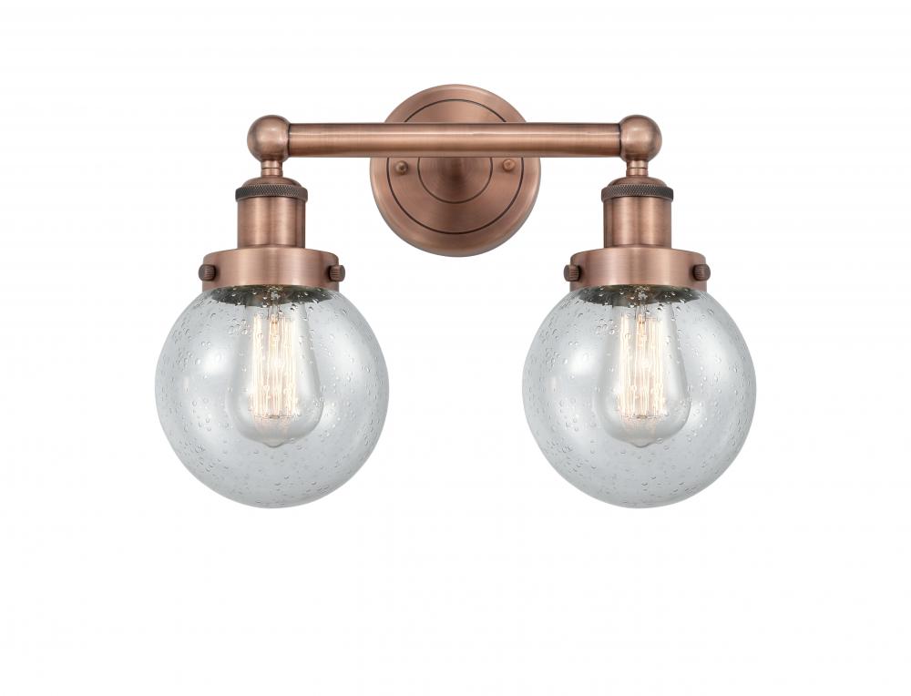 Beacon - 2 Light - 15 inch - Antique Copper - Bath Vanity Light