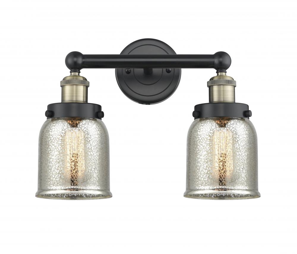 Bell - 2 Light - 14 inch - Black Antique Brass - Bath Vanity Light