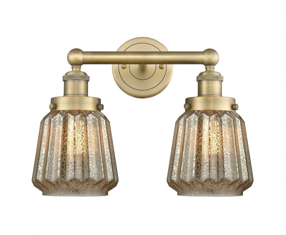 Chatham - 2 Light - 16 inch - Brushed Brass - Bath Vanity Light
