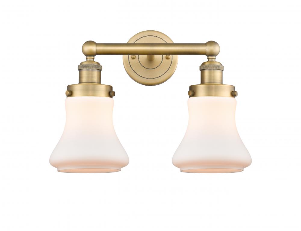 Bellmont - 2 Light - 15 inch - Brushed Brass - Bath Vanity Light