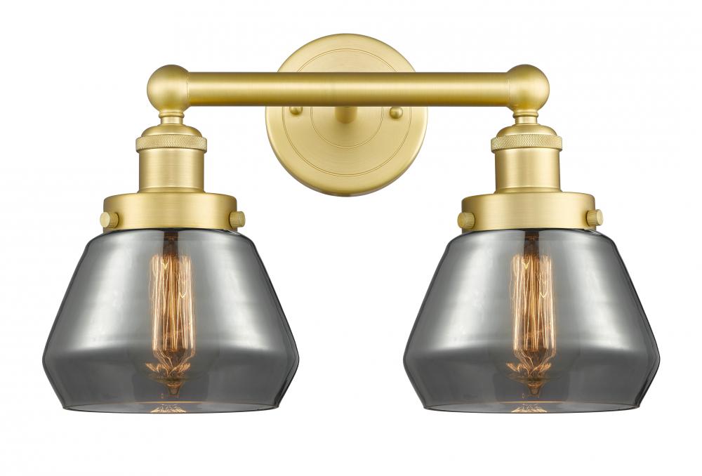 Fulton - 2 Light - 16 inch - Satin Gold - Bath Vanity Light