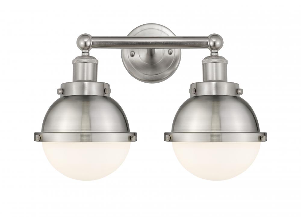 Hampden - 2 Light - 16 inch - Brushed Satin Nickel - Bath Vanity Light