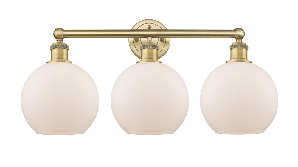 Athens - 3 Light - 26 inch - Brushed Brass - Bath Vanity Light