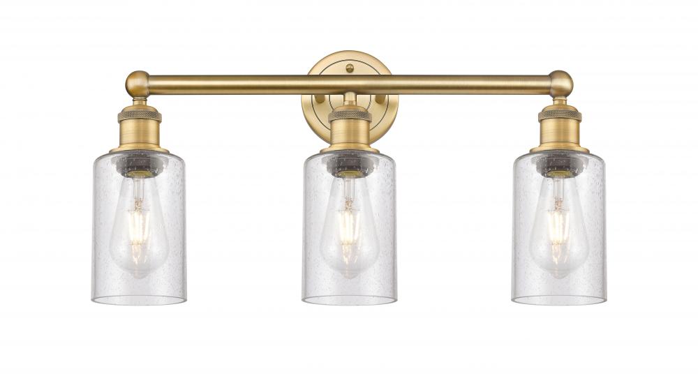 Clymer - 3 Light - 22 inch - Brushed Brass - Bath Vanity Light