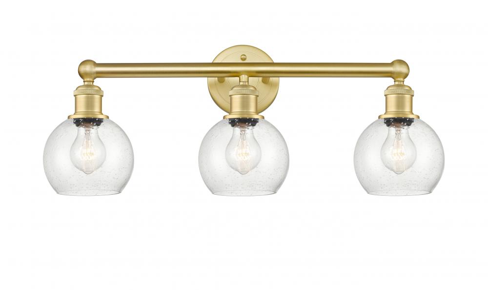 Athens - 3 Light - 24 inch - Satin Gold - Bath Vanity Light