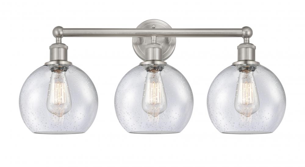 Athens - 3 Light - 26 inch - Satin Nickel - Bath Vanity Light