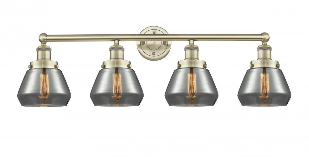 Fulton - 4 Light - 34 inch - Antique Brass - Bath Vanity Light