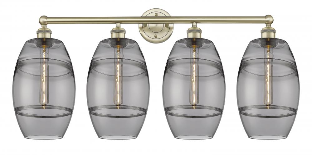 Vaz - 4 Light - 35 inch - Antique Brass - Bath Vanity Light