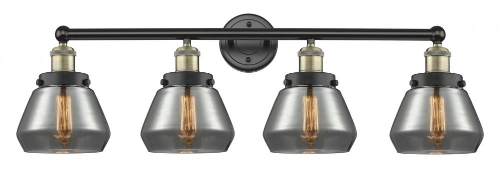 Fulton - 4 Light - 34 inch - Black Antique Brass - Bath Vanity Light