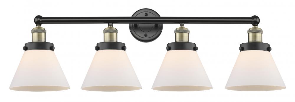 Cone - 4 Light - 35 inch - Black Antique Brass - Bath Vanity Light