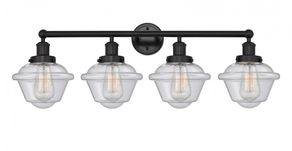 Oxford - 4 Light - 34 inch - Matte Black - Bath Vanity Light