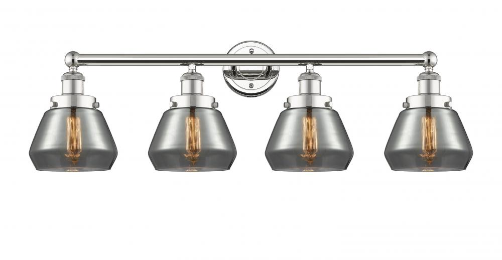 Fulton - 4 Light - 34 inch - Polished Nickel - Bath Vanity Light