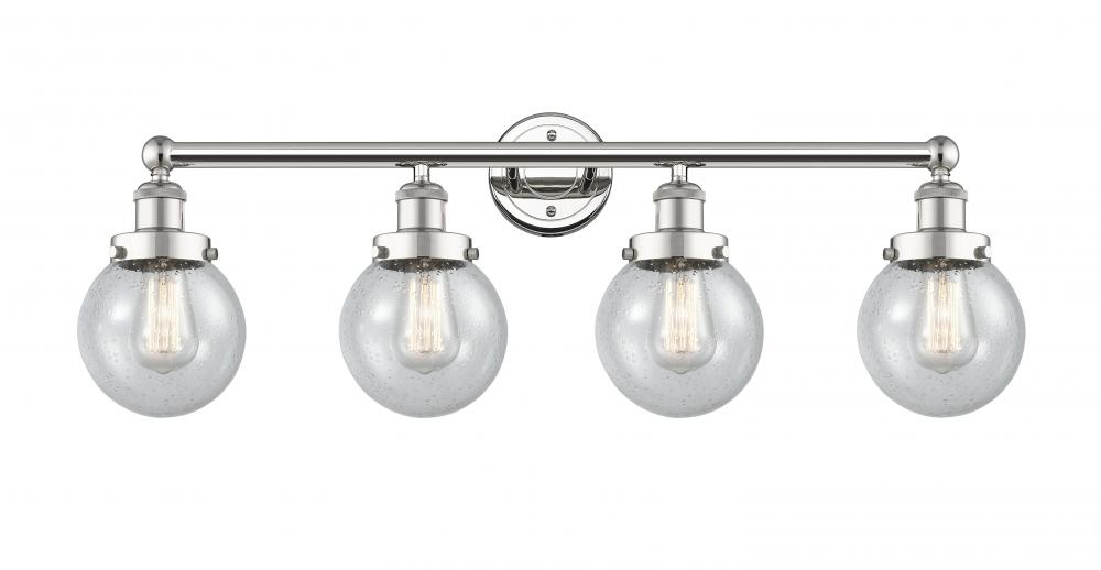 Beacon - 4 Light - 33 inch - Polished Nickel - Bath Vanity Light