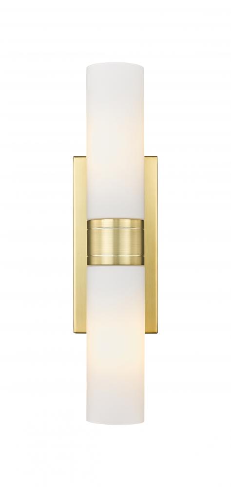 Boreas - 2 Light - 18 inch - Satin Gold - Bath Vanity Light