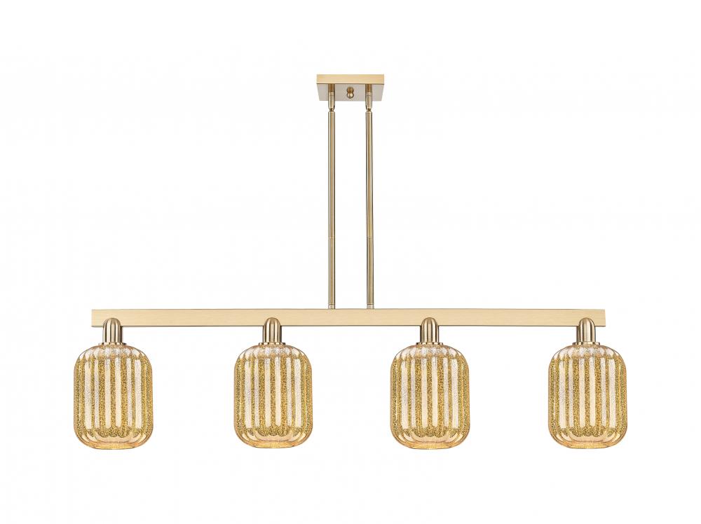 Preston Cylinder - 4 Light - 48 inch - Champagne Bronze - Cord hung - Island Light