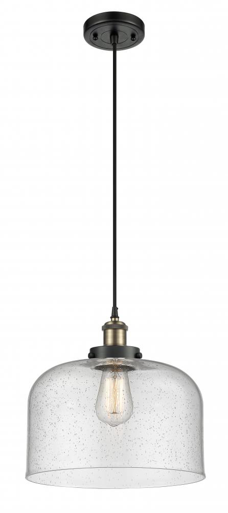 Bell - 1 Light - 12 inch - Black Antique Brass - Cord hung - Mini Pendant