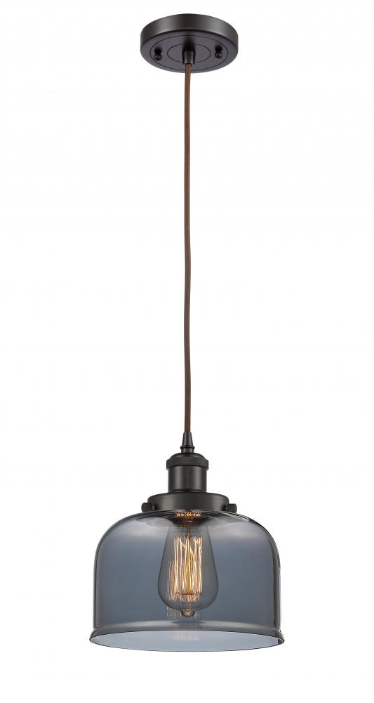 Bell - 1 Light - 8 inch - Oil Rubbed Bronze - Cord hung - Mini Pendant