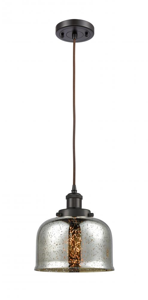 Bell - 1 Light - 8 inch - Oil Rubbed Bronze - Cord hung - Mini Pendant