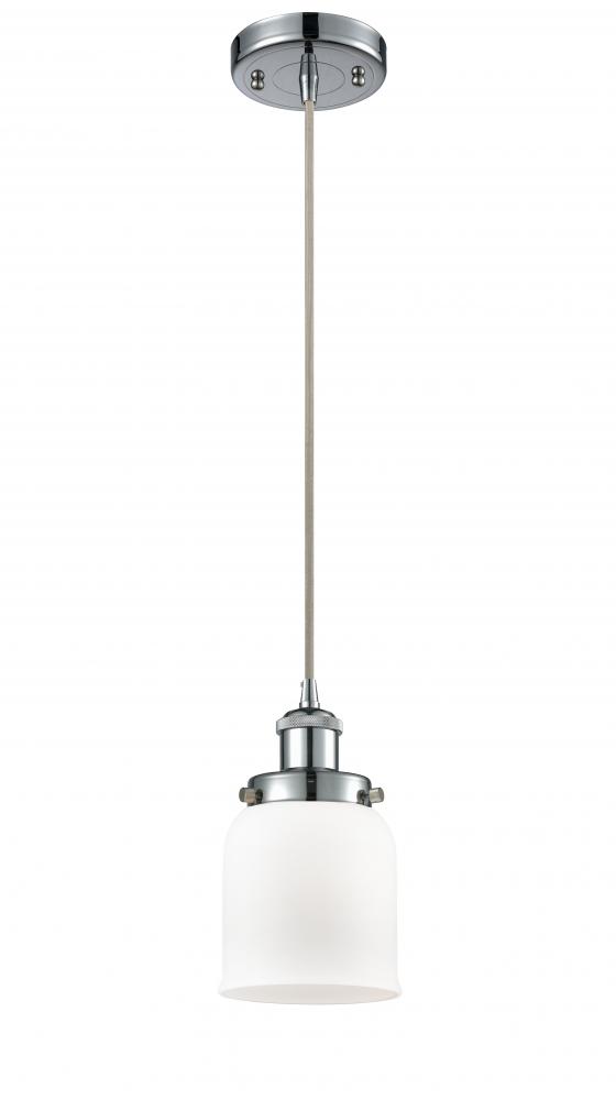 Bell - 1 Light - 5 inch - Polished Chrome - Cord hung - Mini Pendant