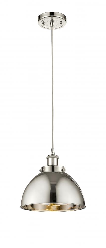 Derby - 1 Light - 10 inch - Polished Nickel - Cord hung - Mini Pendant