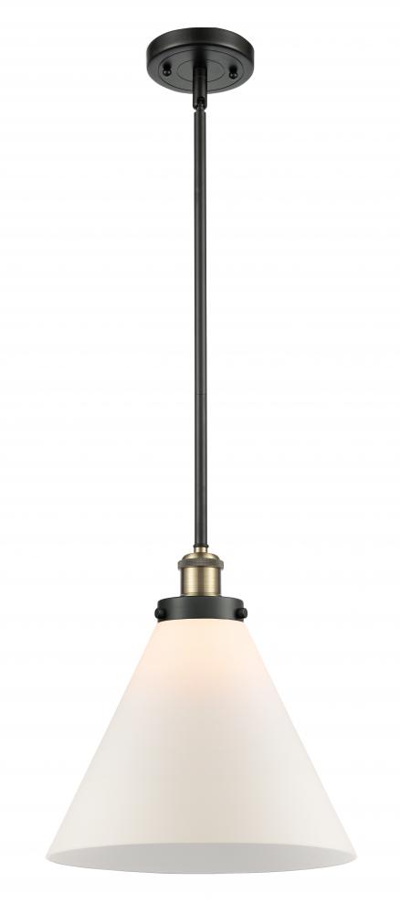 Cone - 1 Light - 12 inch - Black Antique Brass - Mini Pendant