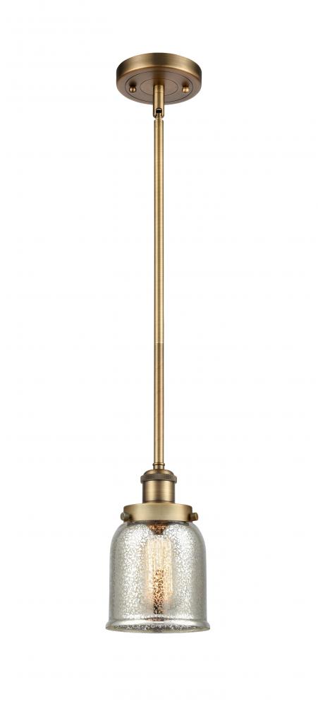 Bell - 1 Light - 5 inch - Brushed Brass - Mini Pendant