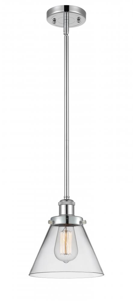 Cone - 1 Light - 8 inch - Polished Chrome - Mini Pendant