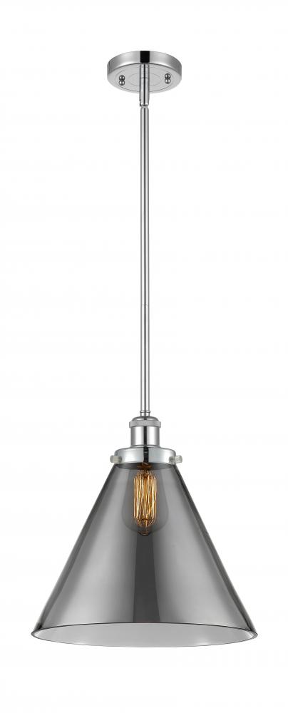 Cone - 1 Light - 12 inch - Polished Chrome - Mini Pendant