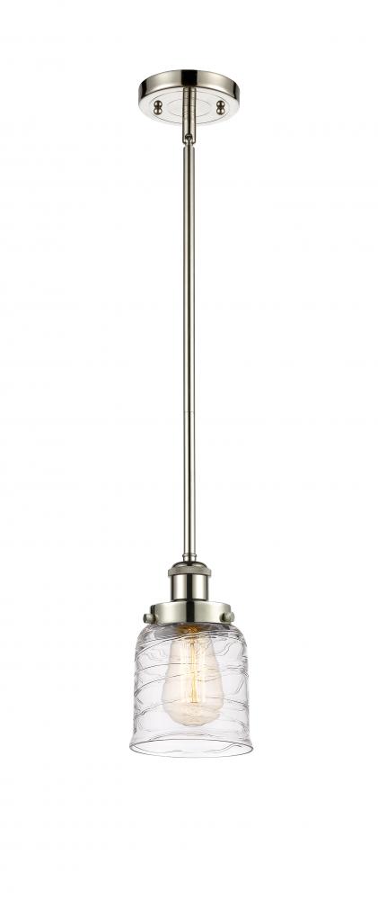 Bell - 1 Light - 5 inch - Polished Nickel - Mini Pendant