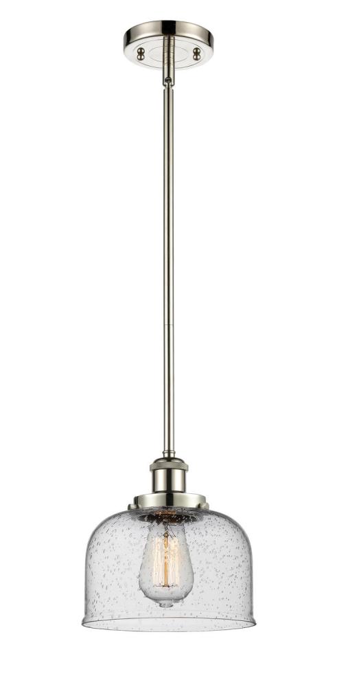 Bell - 1 Light - 8 inch - Polished Nickel - Mini Pendant