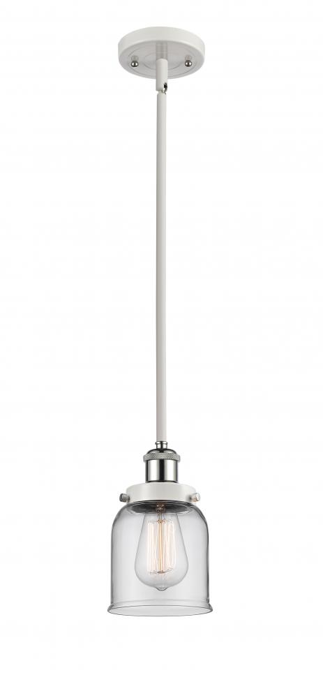 Bell - 1 Light - 5 inch - White Polished Chrome - Mini Pendant