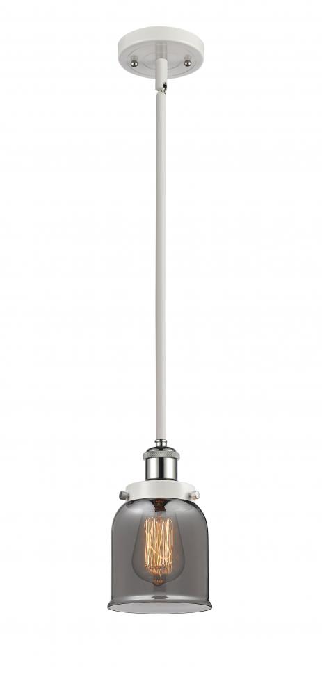 Bell - 1 Light - 5 inch - White Polished Chrome - Mini Pendant