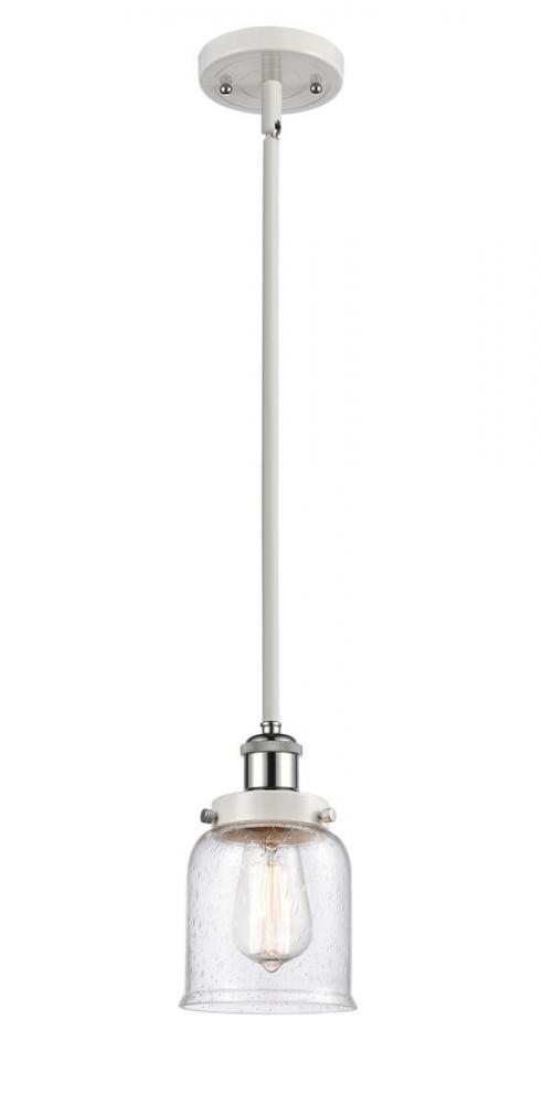 Bell - 1 Light - 5 inch - White Polished Chrome - Mini Pendant