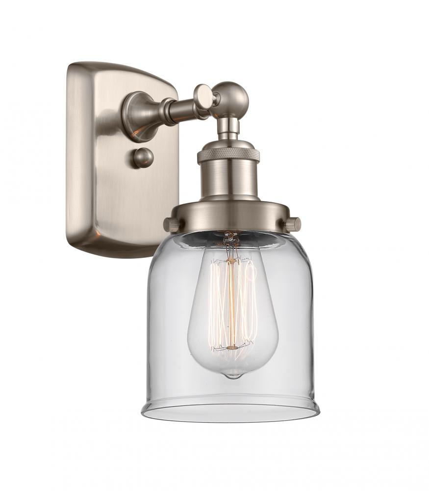 Bell - 1 Light - 5 inch - Brushed Satin Nickel - Sconce