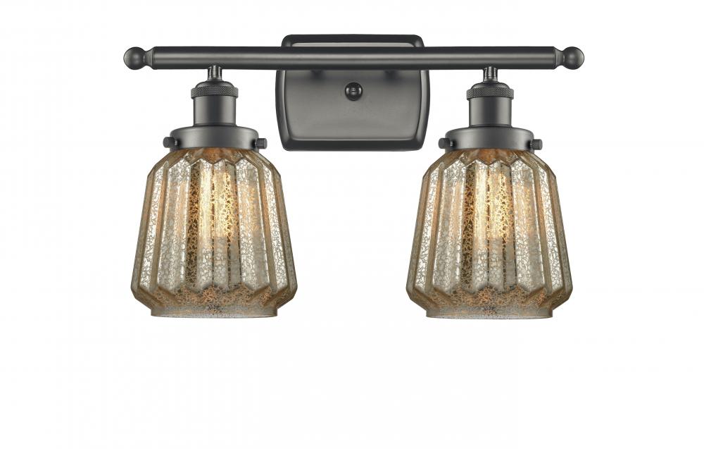 Chatham - 2 Light - 16 inch - Oil Rubbed Bronze - Bath Vanity Light