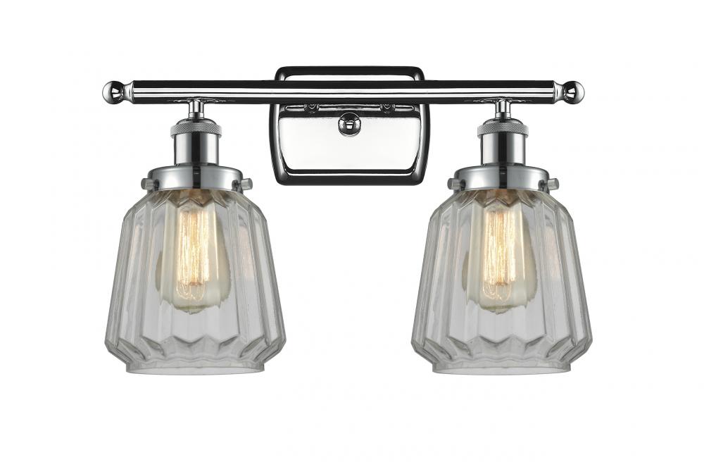 Chatham - 2 Light - 16 inch - Polished Chrome - Bath Vanity Light