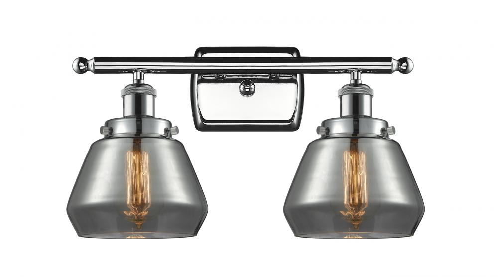 Fulton - 2 Light - 16 inch - Polished Chrome - Bath Vanity Light