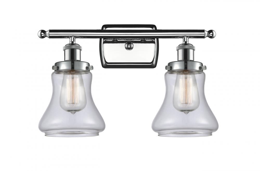 Bellmont - 2 Light - 16 inch - Polished Chrome - Bath Vanity Light