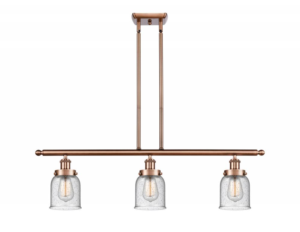 Bell - 3 Light - 36 inch - Antique Copper - Stem Hung - Island Light