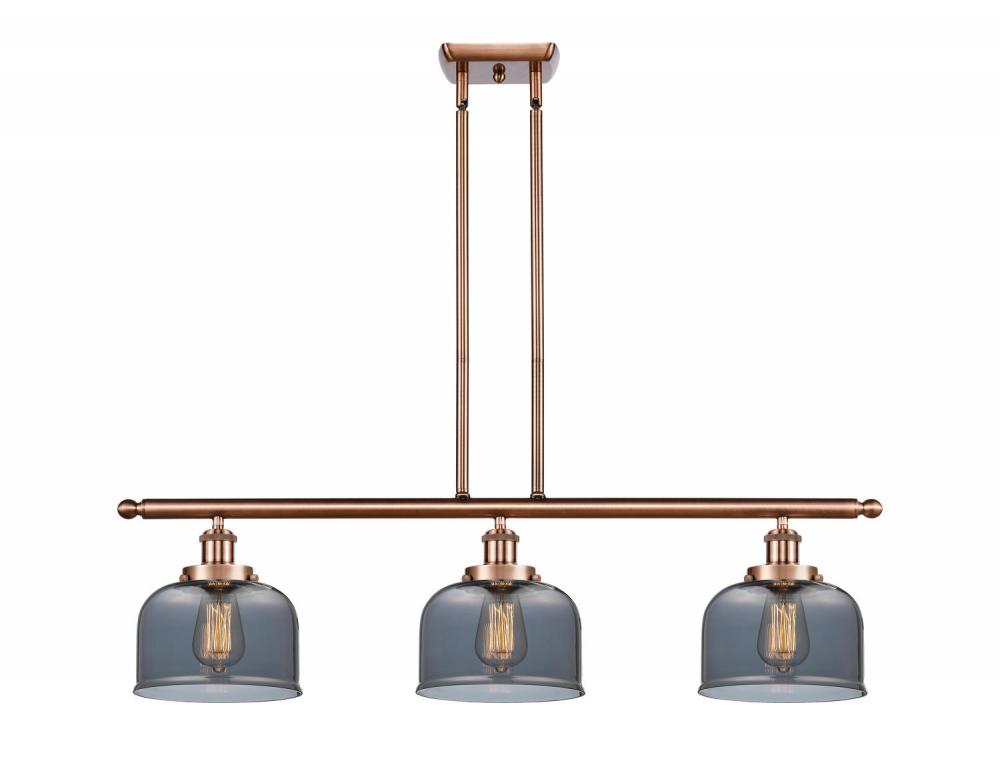 Bell - 3 Light - 36 inch - Antique Copper - Stem Hung - Island Light